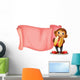 Pink Empty Banner with Wall Mural