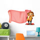 Pink Empty Banner with Wall Mural