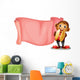 Pink Empty Banner with Wall Mural