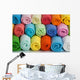 Set Colored Towels White Wall Decal