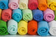 Set Colored Towels White Wall Decal