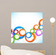 Background with colorful circles Wall Mural