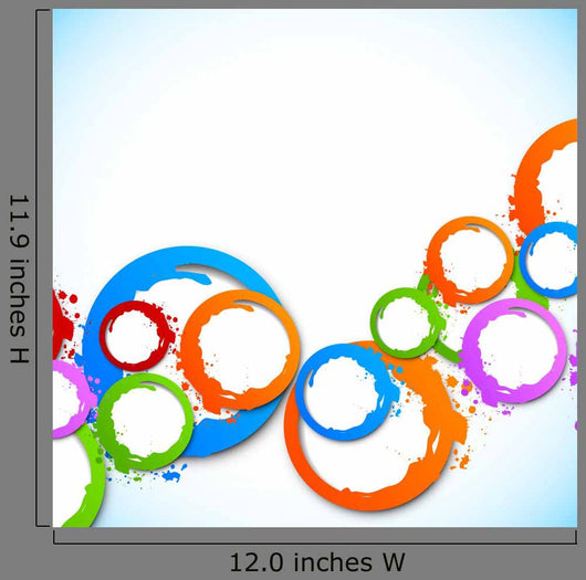 Background with colorful circles Wall Mural