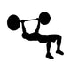 Low Bench Press Silhouette