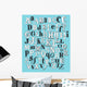 Hand Draw Alphabet Wall Mural