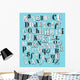 Hand Draw Alphabet Wall Mural