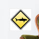 warning shark attack! Wall Decal