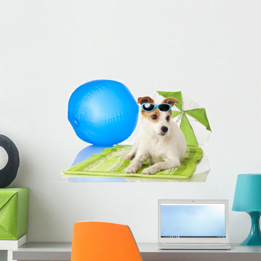 Beach Bound Dog Wall Decal