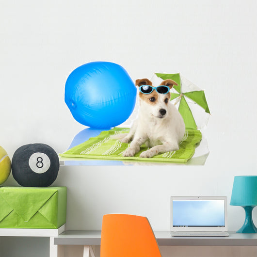 Beach Bound Dog Wall Decal