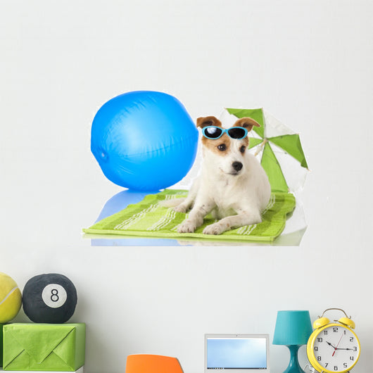 Beach Bound Dog Wall Decal