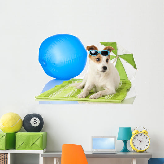 Beach Bound Dog Wall Decal