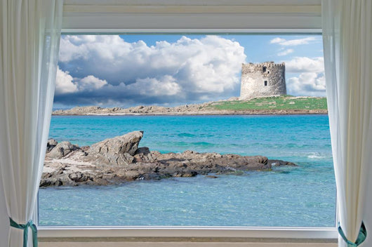 Clouds over La Pelosa Wall Mural
