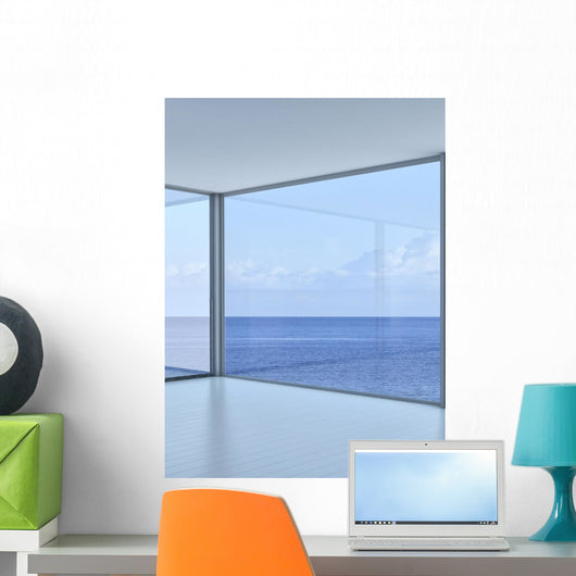 Empty 3D Modern Loft Wall Mural