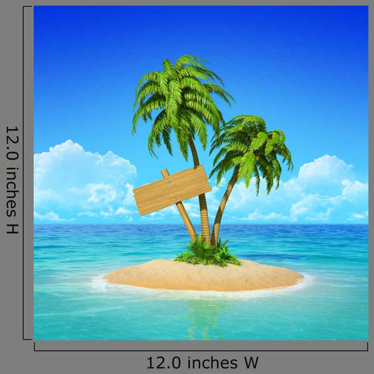 Wooden Signpost Tropical Island