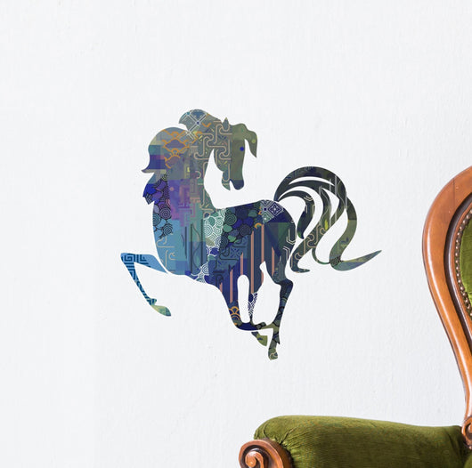 Dancing Zodiac Horse Wall Decal