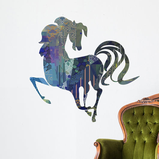 Dancing Zodiac Horse Wall Decal