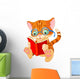 Cute Kitten Education Wall Decal