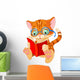 Cute Kitten Education Wall Decal