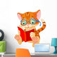 Cute Kitten Education Wall Decal