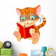 Cute Kitten Education Wall Decal