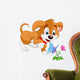 Puppy and Butterfly Wall Decal
