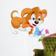 Puppy and Butterfly Wall Decal