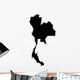 detailed map of Thailand Wall Decal