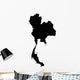 detailed map of Thailand Wall Decal