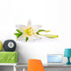 art easter lily flower isolated on white background Wall Decal