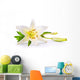 art easter lily flower isolated on white background Wall Decal