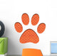 Brick Paw Print Wall Decal