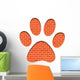 Brick Paw Print Wall Decal