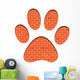 Brick Paw Print Wall Decal