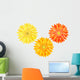 Yellow And Orange Gerbers Wall Decal