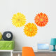 Yellow And Orange Gerbers Wall Decal