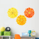 Yellow And Orange Gerbers Wall Decal