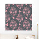 Wallpaper with birds and flowers Wall Decal