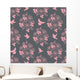 Wallpaper with birds and flowers Wall Decal
