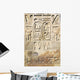Egyptian hieroglyphs at stone bas-relief Wall Mural