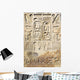 Egyptian hieroglyphs at stone bas-relief Wall Mural