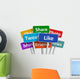 Social media concept Wall Decal