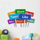 Social media concept Wall Decal