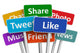 Social media concept Wall Decal