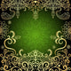 Green-gold Vintage Floral Easter