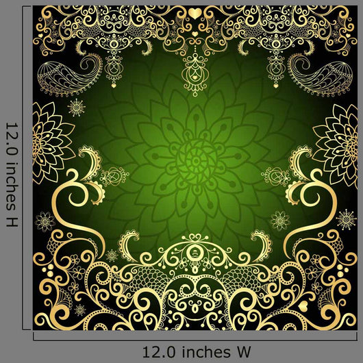 Green-gold Vintage Floral Easter