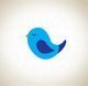 Blue Bird Wall Mural