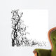 Floral silhouette Wall Mural