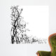 Floral silhouette Wall Mural