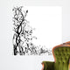 Floral silhouette Wall Mural