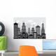 Cityscape (black & white) Wall Mural
